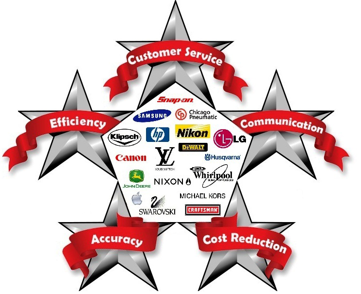 5 star with logos